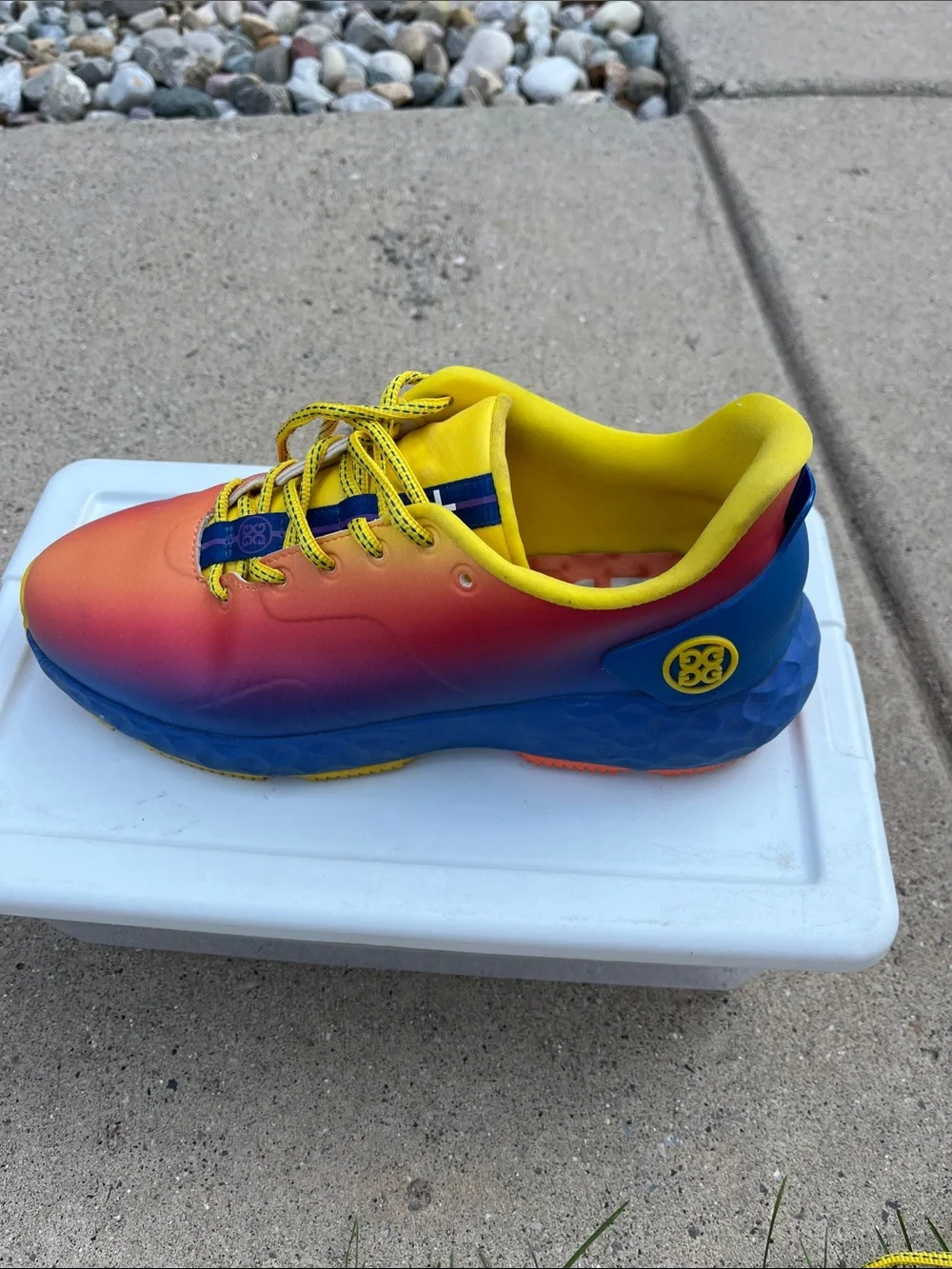 G/FORE Gradient Blue-Yellow-Red GOLF Shoes